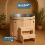 Barrel Stainless Steel Cold Plunge Tub for Recovery and Ice Bath Therapy - Image 7