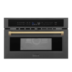 ZLINE Autograph Edition 30" 1.6 Cu Ft. Built Microwave Oven in Black Stainless Steel Accents - Image 13