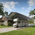 Phi Villa 14x35FT Metal RV and Camper Carports - Image 5
