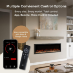 Modern Ember Highmark Luxe LCD Wall Mount Smart Electric Fireplace - Image 9