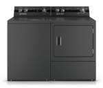 Speed Queen Top Load Laundry Pair with TC5003BN 26 inch Washer and DC5004BE 27-inch Electric Dryer (Matte Black)