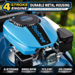 Gas Powered Push Lawnmower, Self-Propelled Gas Lawnmower, 21-Inch Cutting Deck, 201cc 4-Cycle Engine, 7 Levels Adjustable Cutting Height, 3-in-1 Functions - Image 6