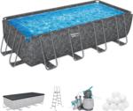 Bestway APX 365 52" Rectangular Above Ground Swimming Pool Set