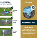 Bestway APX 365 52" Rectangular Above Ground Swimming Pool Set - Image 8