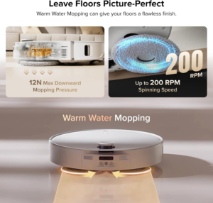 Roborock Qrevo CurvX Robot Vacuum with Multifunctional Dock 3.0 Thermo+ - Image 7