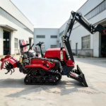Agricultural Crawler Tractor 35HP Ride-On Rotary Tiller with Front Loader 25HP 30HP 50HP Track for Small Farm Garden Cultivation - Image 2