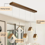 Zeinab 5 Light 40.7"W LED Kitchen Island Pendant Everly Quinn - Image 6