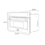 ZLINE Autograph Edition 30" 1.6 Cu Ft. Built Microwave Oven in Black Stainless Steel Accents - Image 2