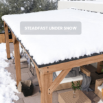 Maple Cedar Wood Patio Gazebo With Slope Hard Top Galvanized Steel Roof Pavilion,Using Storage, Party Chat And Grill ELEVATE OUTDOORS Size: 20'  x 12 - Image 4