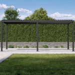 111S Aluminum Pergola with Adjustable Louvered Roof Mirador 10'x20' - Image 9