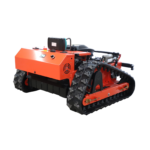 Deepkron Yf550 RC Gasoline Engine Remote Control Gas Lawn Mower 225cc Tracked Slope Mower, All-Terrain Robotic Cutter, Up to 45 Degree Climb, Orange - Image 6