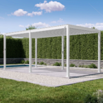 111S Aluminum Pergola with Adjustable Louvered Roof Mirador 10'x20'