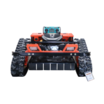Deepkron Yf550 RC Gasoline Engine Remote Control Gas Lawn Mower 225cc Tracked Slope Mower, All-Terrain Robotic Cutter, Up to 45 Degree Climb, Orange - Image 4