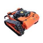 Deepkron Yf550 RC Gasoline Engine Remote Control Gas Lawn Mower 225cc Tracked Slope Mower, All-Terrain Robotic Cutter, Up to 45 Degree Climb, Orange - Image 3