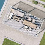 111S Aluminum Pergola with Adjustable Louvered Roof Mirador 10'x20' - Image 3
