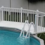 Vinylworks 5' x 13.5' Resin Above Ground Pool Deck Kit w/ Steps