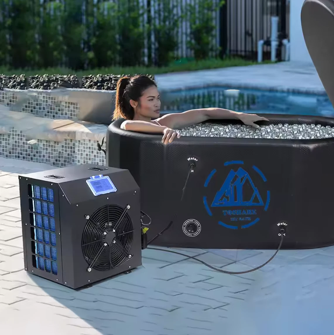 download (8) Portable 0.3HP COLD Ice Bath Cold Plunge Tub W/ Chiller - Image 1